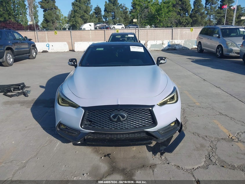 2019 Infiniti Q60 3.0T Red Sport 400 VIN: JN1FV7EL0KM440631 Lot: 44857024