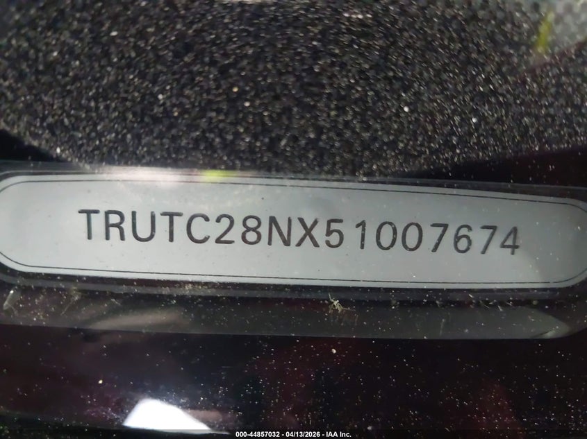 2005 Audi Tt 1.8L VIN: TRUTC28NX51007674 Lot: 44857032