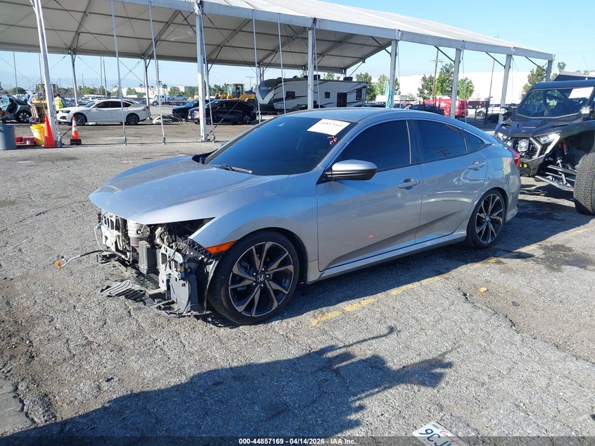 2019 Honda Civic 2.0 Sport silver Lot 111044857169 Vin 2HGFC2F85KH518907