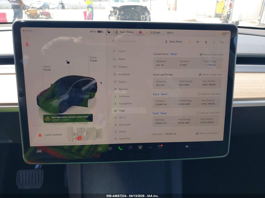 2025 Tesla Model y Long Range Dual Motor All-Wheel Drive grey Lot 111044857234 Vin 7SAYGAEE4SF273376