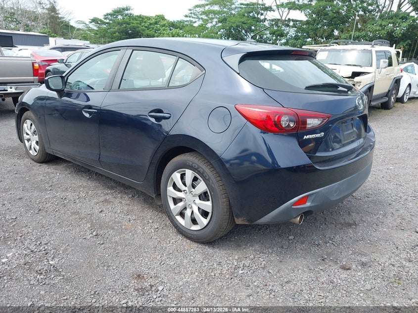 Vin: 3mzbm1j7xgm242474, lot: 45354591, mazda mazda3 i sport 20163