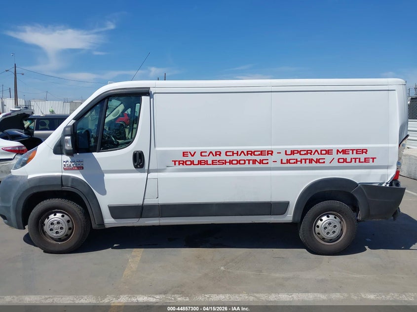 2019 Ram Promaster 1500 Low Roof 136 Wb VIN: 3C6TRVAG4KE502944 Lot: 44857300