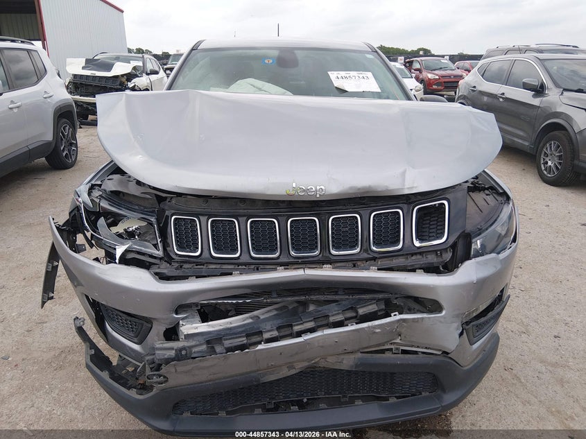 2021 Jeep Compass 2.4 Sport Fwd grey Lot 111044857343 Vin 3C4NJCAB6MT560182