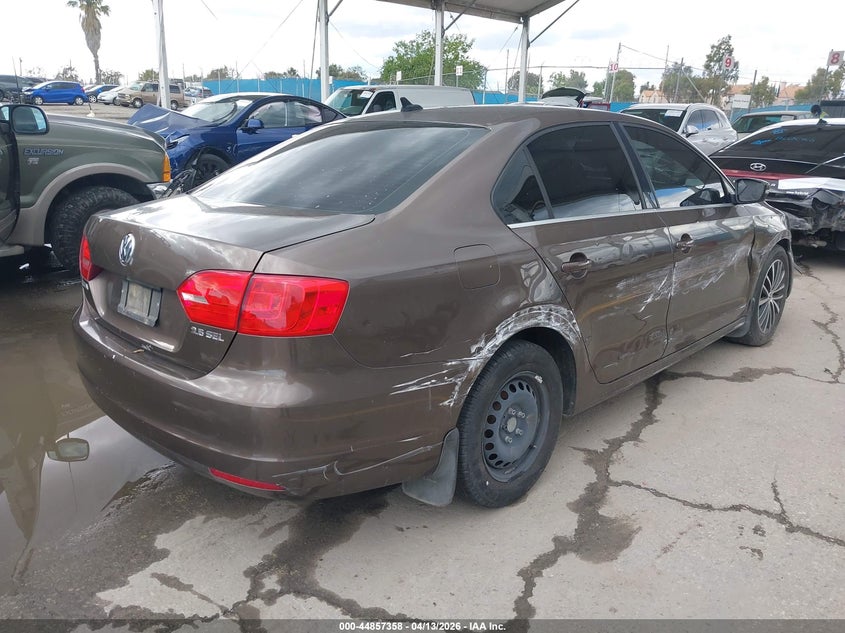 2012 Volkswagen Jetta 2.5 2.5L Sel Premium brown Lot 111044857358 Vin 3VWLP7AJ5CM121968