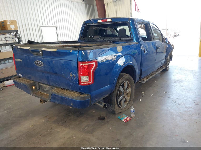 2017 Ford F-150 3.5 Xlt blue Lot 111044857363 Vin 1FTEW1EG1HKC73660