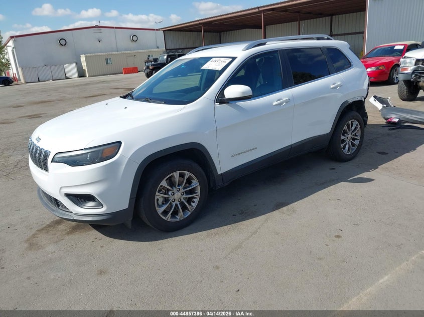 2019 Jeep Cherokee 3.2 Latitude Plus Fwd white Lot 111044857386 Vin 1C4PJLLX2KD266542