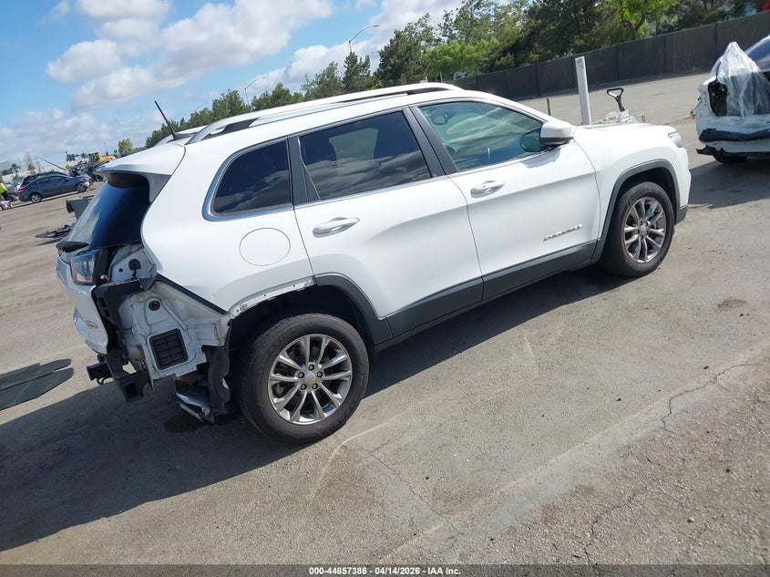 2019 Jeep Cherokee 3.2 Latitude Plus Fwd white Lot 111044857386 Vin 1C4PJLLX2KD266542