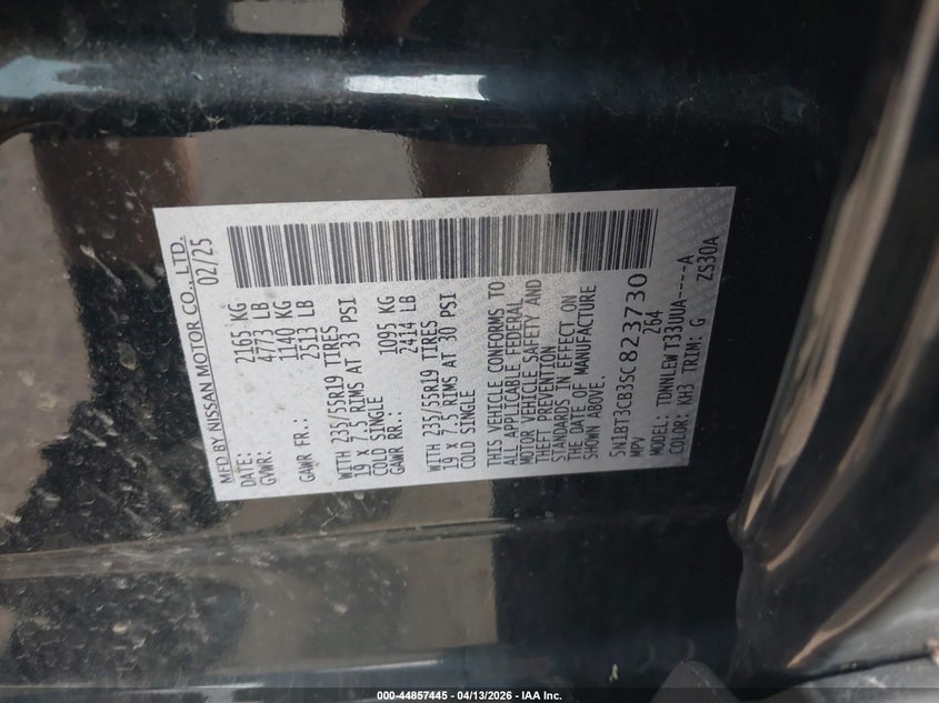 VIN 5N1BT3CB3SC823730 2025 NISSAN ROGUE SL INTELLIGENT AWD