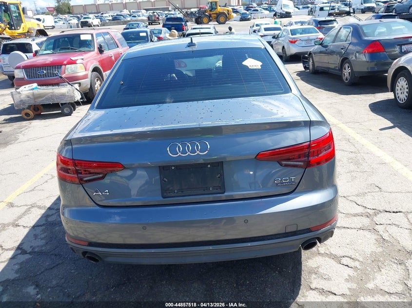 2017 Audi A4 2.0T Premium VIN: WAUENAF45HN017010 Lot: 44857518