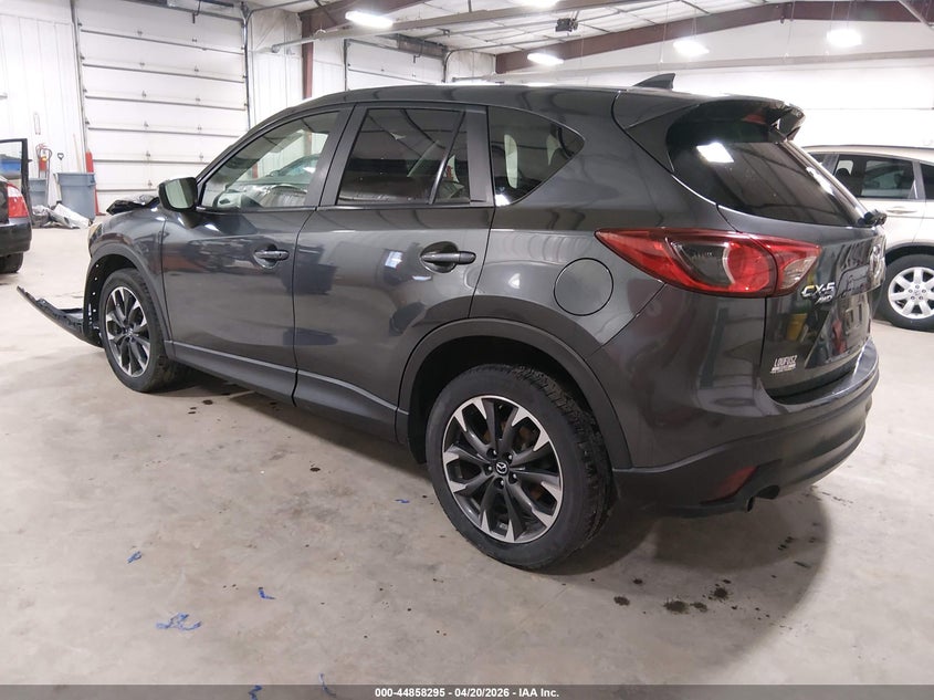 Vin: jm3ke4dy3g0722436, lot: 45355606, mazda cx-5 grand touring 20163