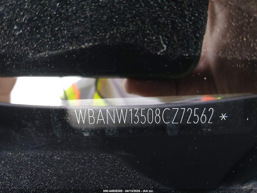 2008 BMW 535I VIN: WBANW13508CZ72562 Lot: 44858385