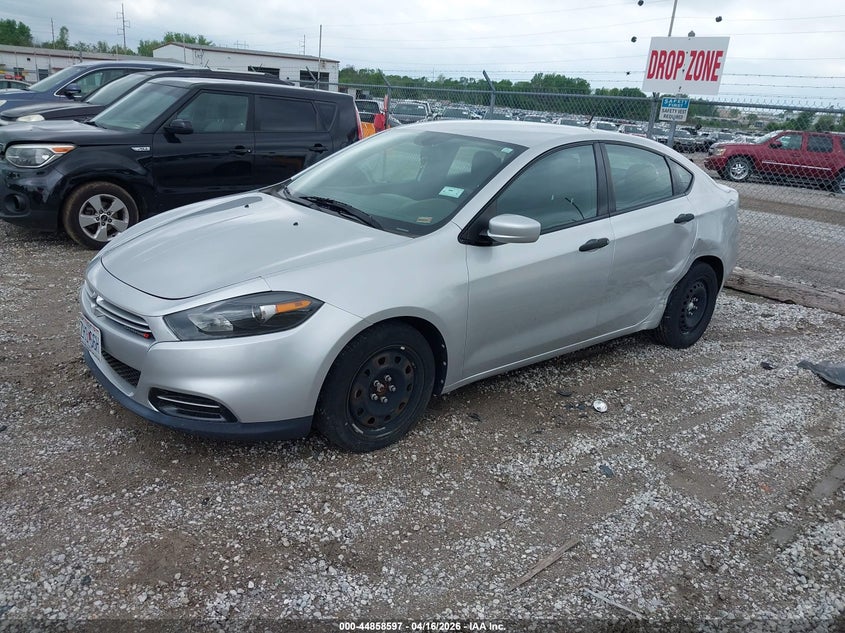 2013 Dodge Dart 2.0 Se silver Lot 111044858597 Vin 1C3CDFAA6DD147731