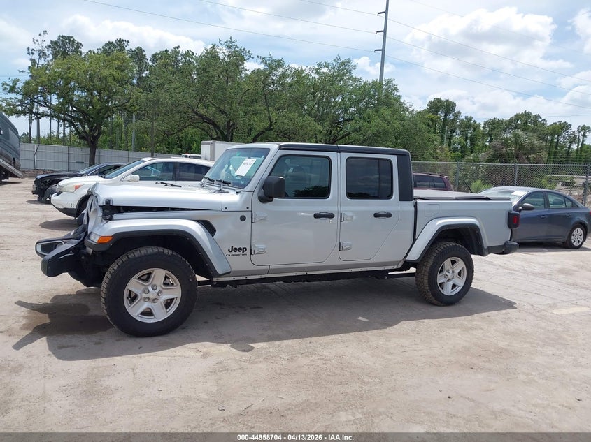 2022 Jeep Gladiator Sport S 4X4 VIN: 1C6JJTAM5NL125397 Lot: 44858704