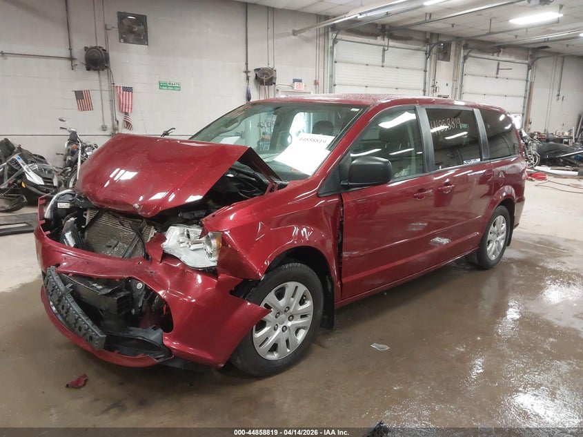 2016 Dodge Caravan 3.6 Grand Se red Lot 111044858819 Vin 2C4RDGBG2GR258728