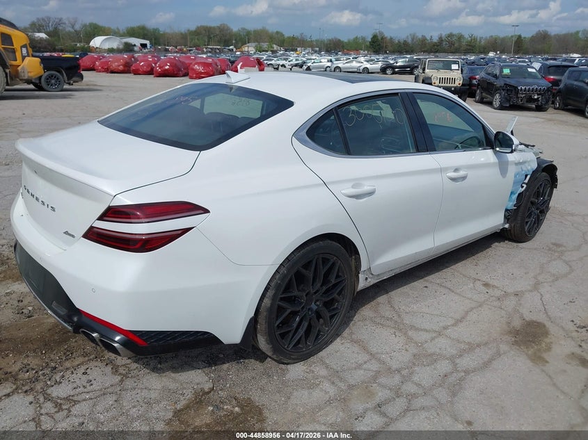 Vin: kmtg34ta6nu087941, lot: 45356267, genesis g70 2.0t awd 20224