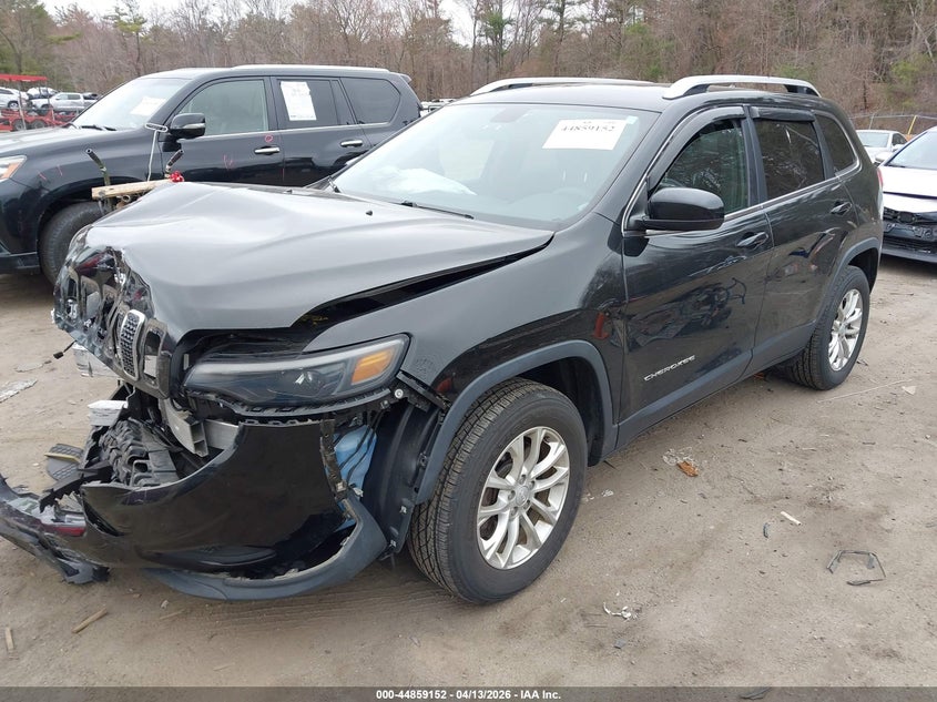 2019 Jeep Cherokee 2.4 Latitude 4X4 black Lot 111044859152 Vin 1C4PJMCB4KD316030