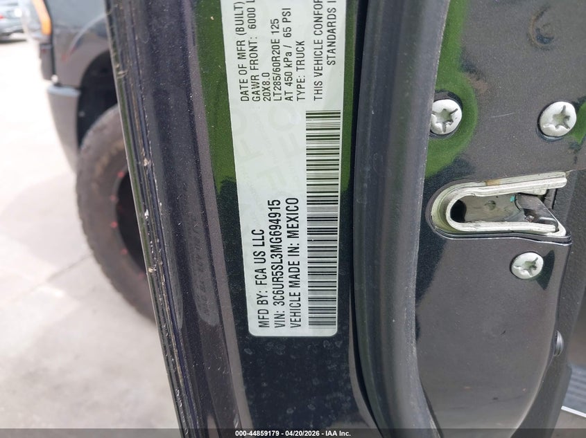 2021 RAM 2500 TRUCK 6.7L I-6 DI, TURBO, 370HP