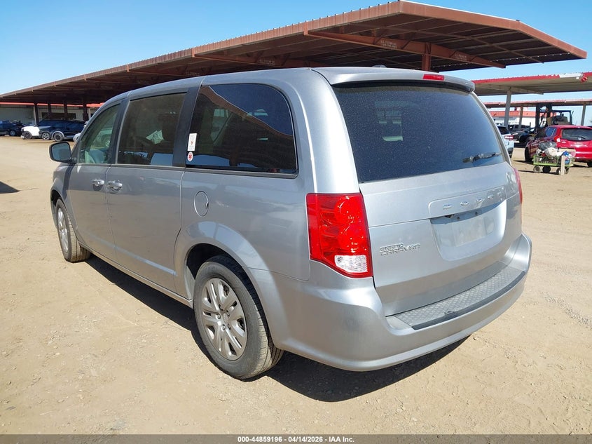 2018 Dodge Caravan 3.6 Grand Se silver Lot 111044859196 Vin 2C4RDGBG7JR165999