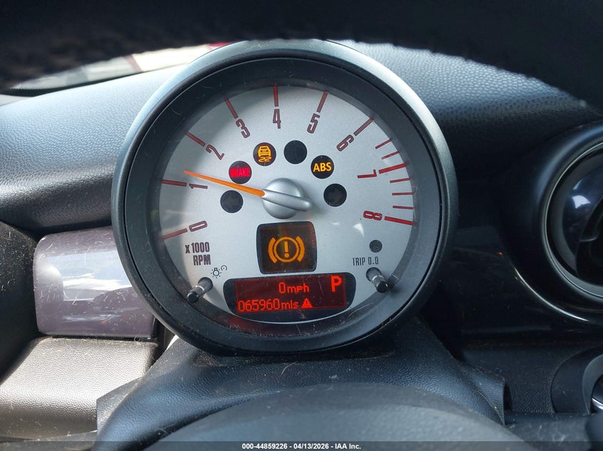 2011 Mini Cooper S VIN: WMWSV3C52BTY10750 Lot: 44859226