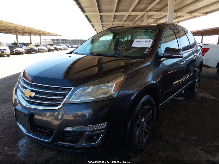 Vin: 1gnkrhkd5fj377687, lot: 45356673, chevrolet traverse 2lt 20152