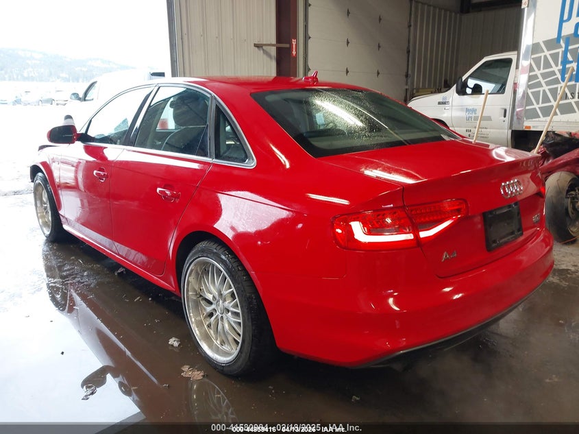 2015 Audi A4 2.0 2.0T Premium red Lot 111044859416 Vin WAUBFAFL0FN029618