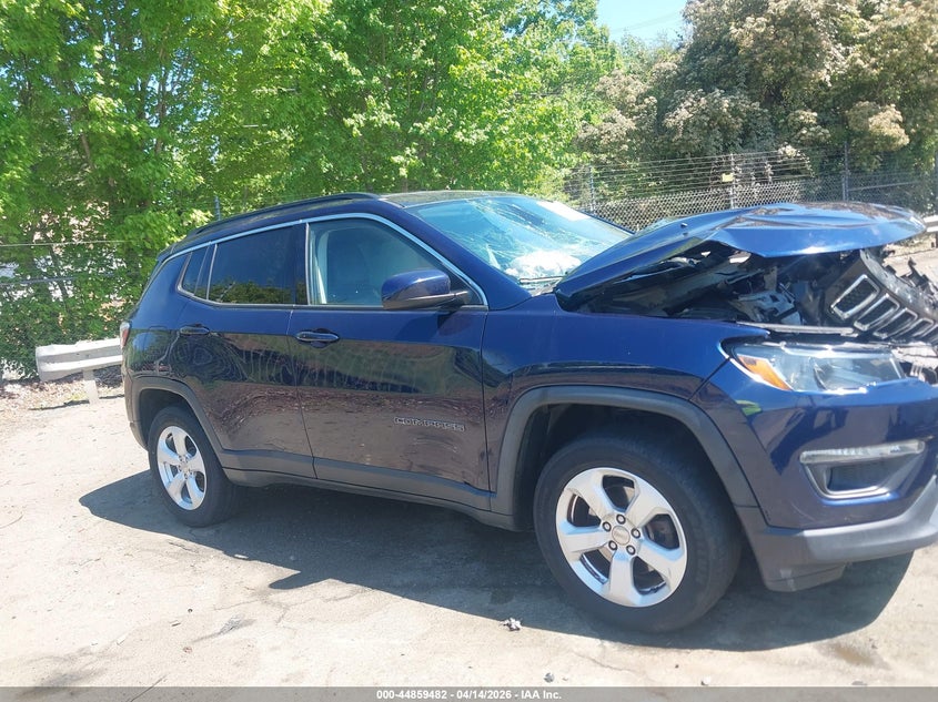 2019 Jeep Compass 2.4 Latitude 4X4 blue Lot 111044859482 Vin 3C4NJDBB5KT597385