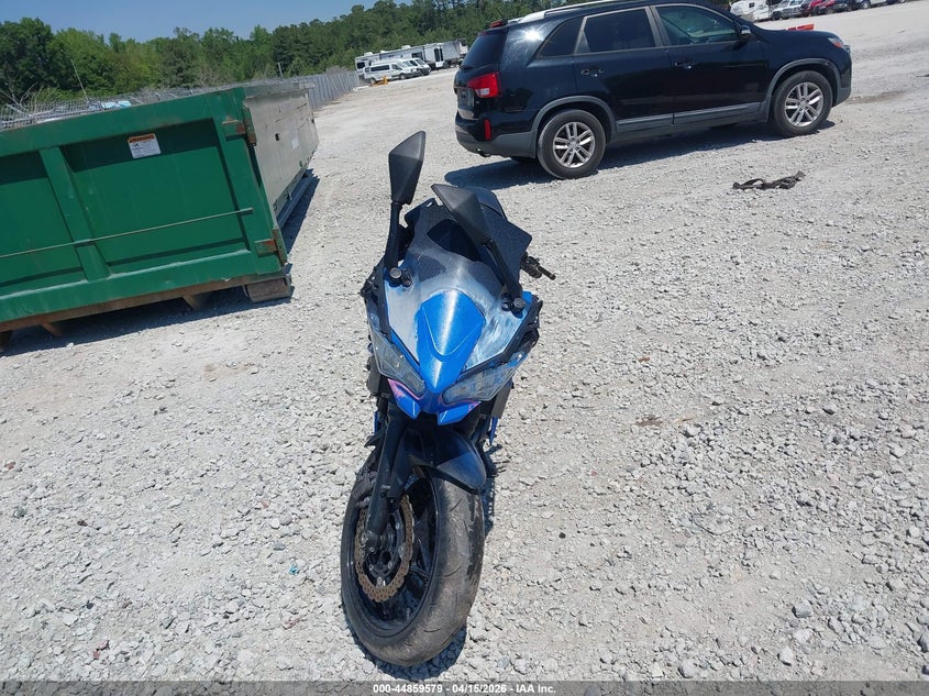 2024 Kawasaki Ninja Kawasaki Ex650 R blue Lot 111044859579 Vin ML5EXER15RDAB7353