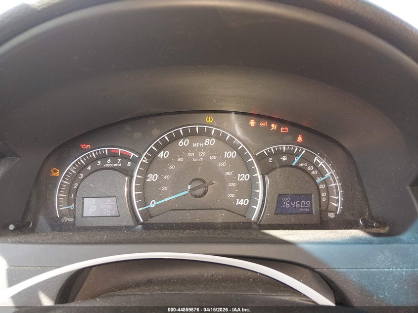 2012 TOYOTA CAMRY SEDAN 2.5L I-4 DOHC, VVT, 173HP