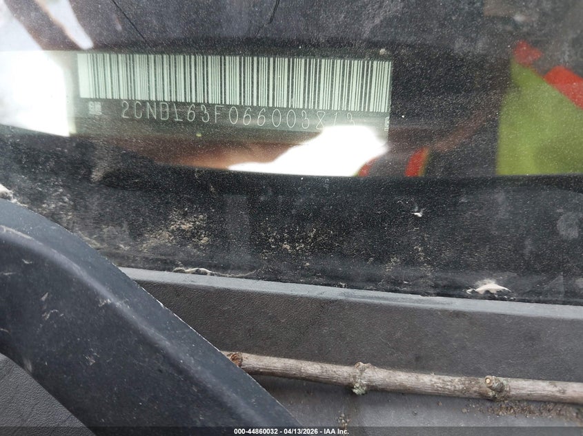 2006 Chevrolet Equinox Lt VIN: 2CNDL63F066003813 Lot: 44860032