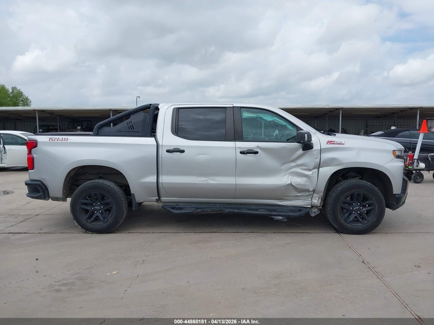 2019 Chevrolet Silverado 5.3 1500 Lt Trail Boss silver Lot 111044860181 Vin 1GCPYFED7KZ108426