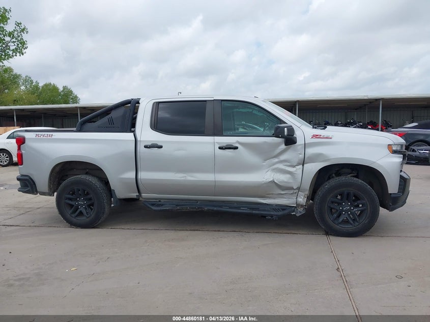 2019 Chevrolet Silverado 5.3 1500 Lt Trail Boss silver Lot 111044860181 Vin 1GCPYFED7KZ108426