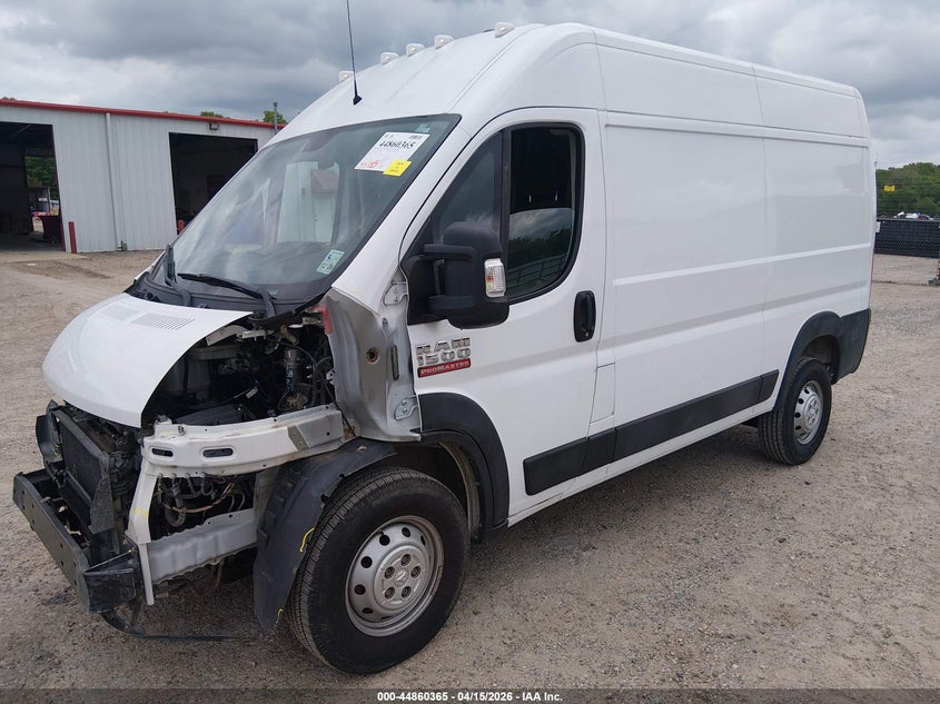 Vin: 3c6trvbg7ke554082, lot: 45357676, ram promaster 1500 high roof 136 wb 20192