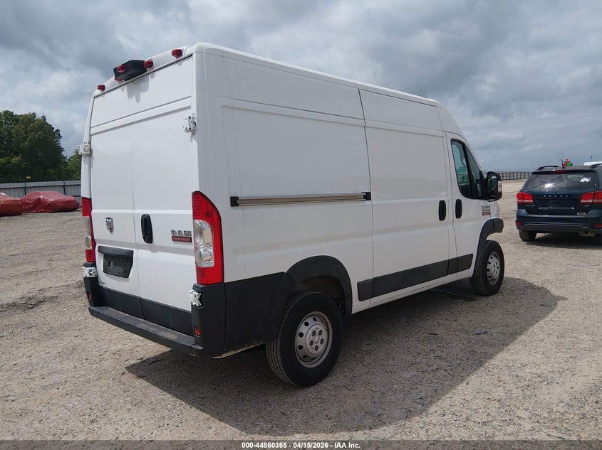 Vin: 3c6trvbg7ke554082, lot: 45357676, ram promaster 1500 high roof 136 wb 20194