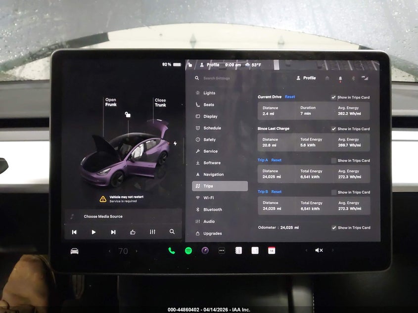 2023 Tesla Model 3 Long Range Dual Motor All-Wheel Drive grey Lot 111044860402 Vin 5YJ3E1EB6PF637162