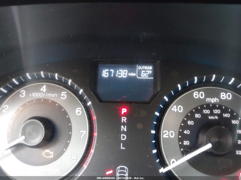 2012 Honda Odyssey Ex-L VIN: 5FNRL5H64CB080025 Lot: 44860430