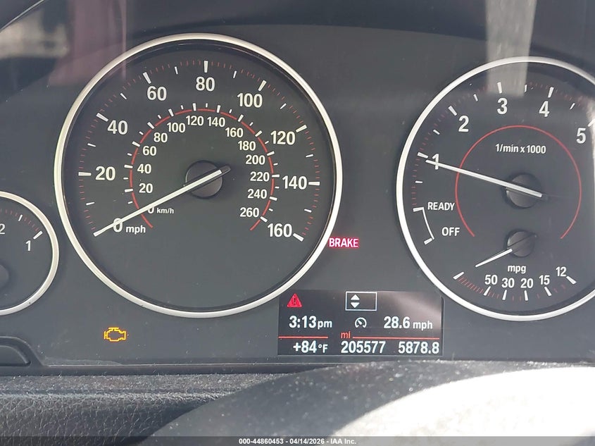 2014 BMW 328I VIN: WBA3A5C52EJ584818 Lot: 44860453