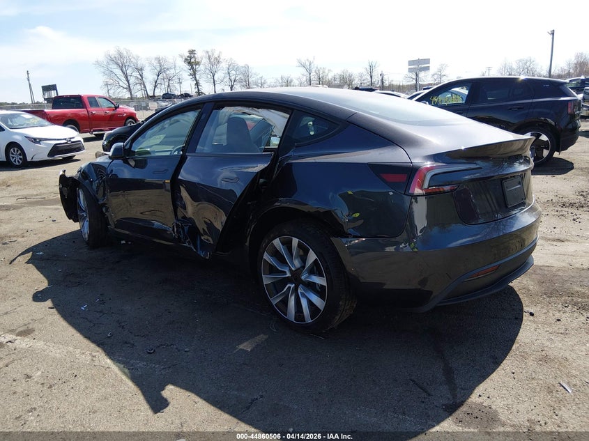 2025 Tesla Model 3 Long Range Rear-Wheel Drive/Standard Rear-Wheel Drive grey Lot 111044860506 Vin 5YJ3E1EA7SF122932