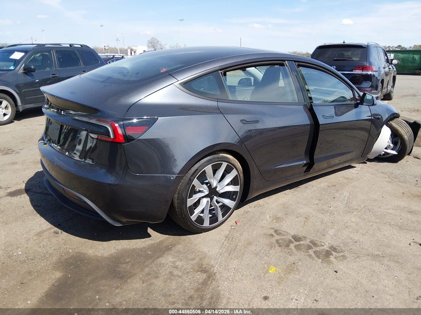 2025 Tesla Model 3 Long Range Rear-Wheel Drive/Standard Rear-Wheel Drive grey Lot 111044860506 Vin 5YJ3E1EA7SF122932