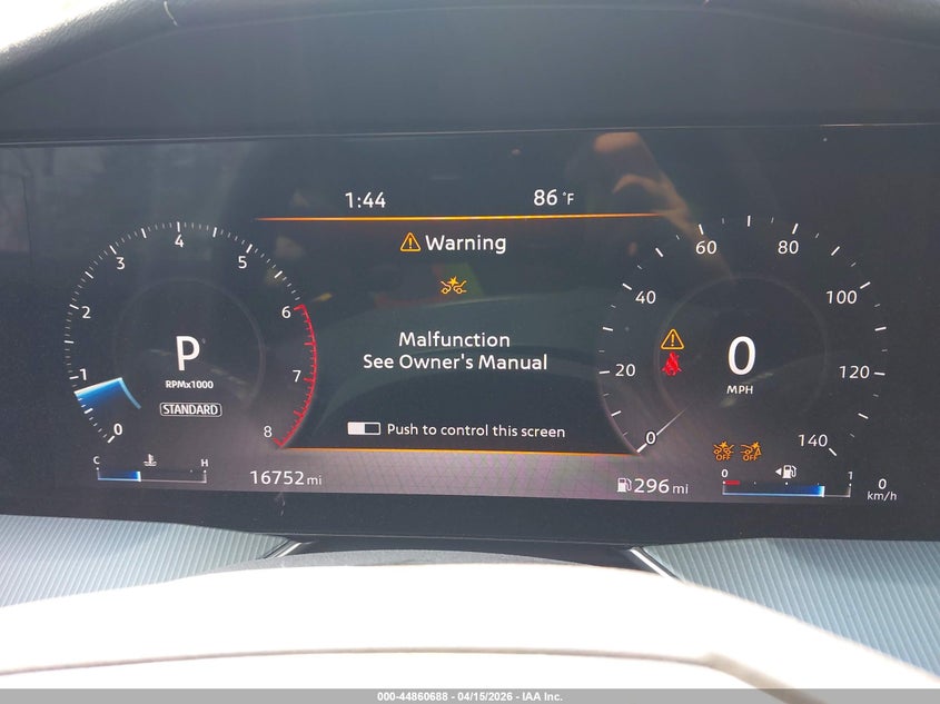 2025 Nissan Murano Sl VIN: 5N1AZ3CSXSC105313 Lot: 44860688