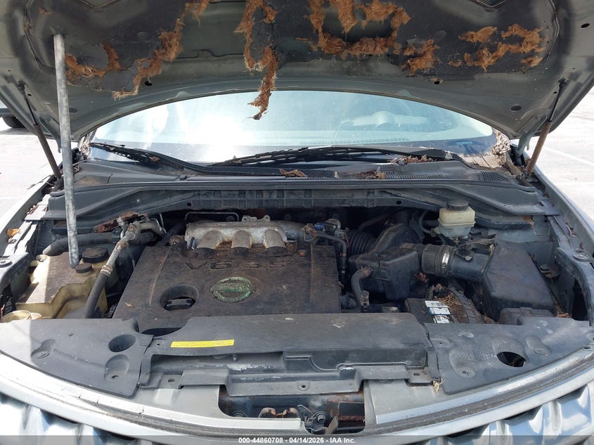 2006 Nissan Murano Sl VIN: JN8AZ08T76W412161 Lot: 44860708