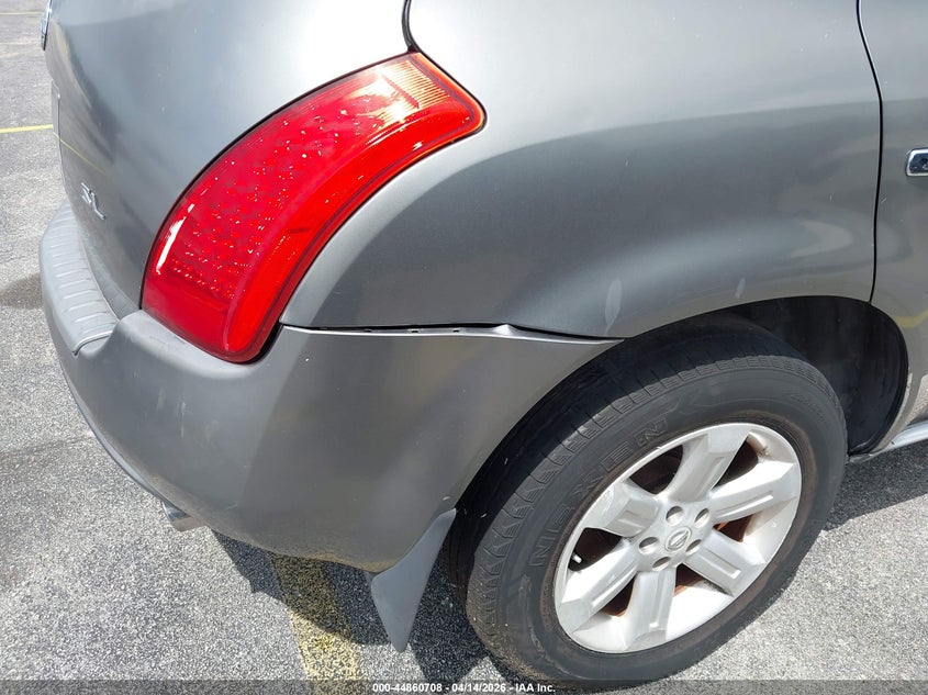 2006 Nissan Murano Sl VIN: JN8AZ08T76W412161 Lot: 44860708