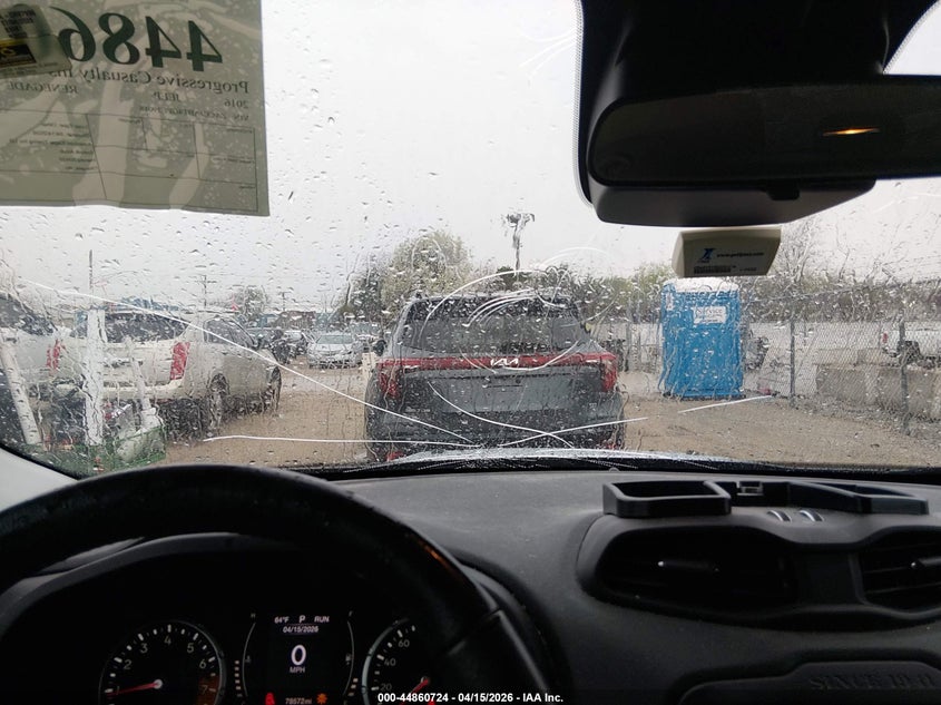 2016 Jeep Renegade Latitude VIN: ZACCJABT4GPE39018 Lot: 44860724