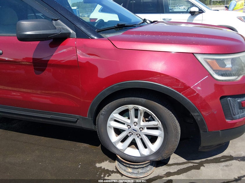 2017 Ford Explorer 3.5 red Lot 111044860792 Vin 1FM5K8B80HGD51927
