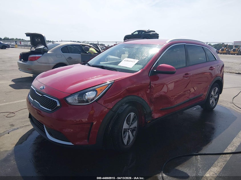 2018 Kia Niro 1.6 Lx red Lot 111044860915 Vin KNDCB3LC1J5117413