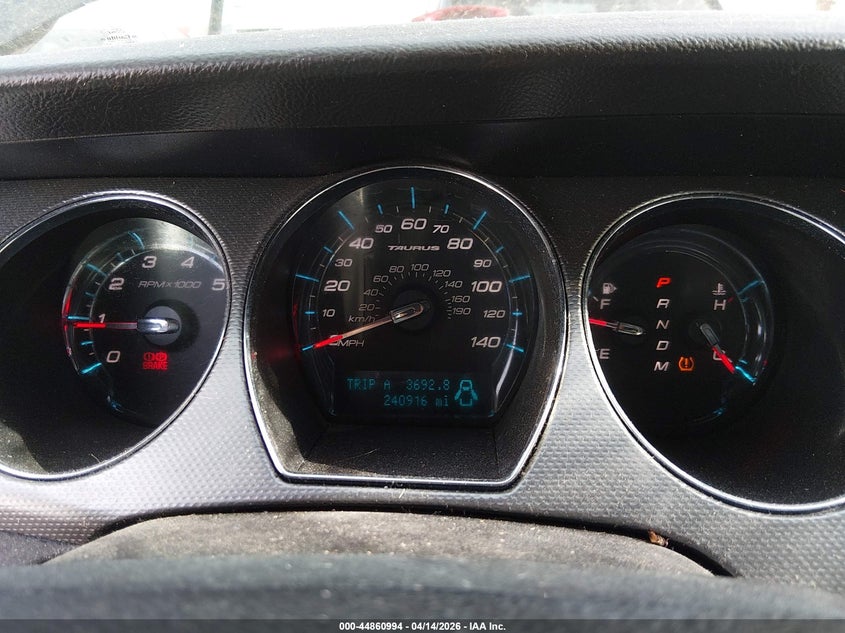 2010 Ford Taurus Sel VIN: 1FAHP2EW9AG140585 Lot: 44860994