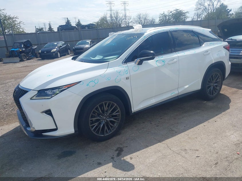 2016 Lexus Rx 3.5 Rx 350 F Sport white Lot 111044861079 Vin 2T2BZMCA6GC046597