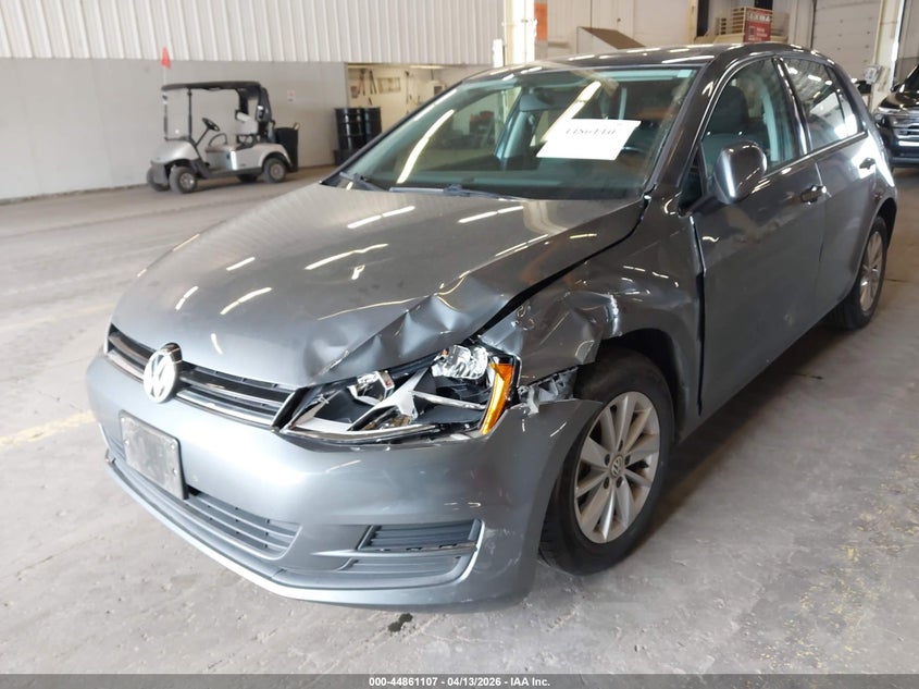 2016 Volkswagen Golf Tsi S 4-Door VIN: 3VW217AU2GM042299 Lot: 44861107