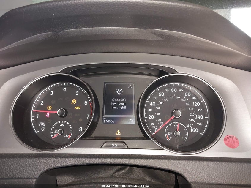 2016 Volkswagen Golf Tsi S 4-Door VIN: 3VW217AU2GM042299 Lot: 44861107