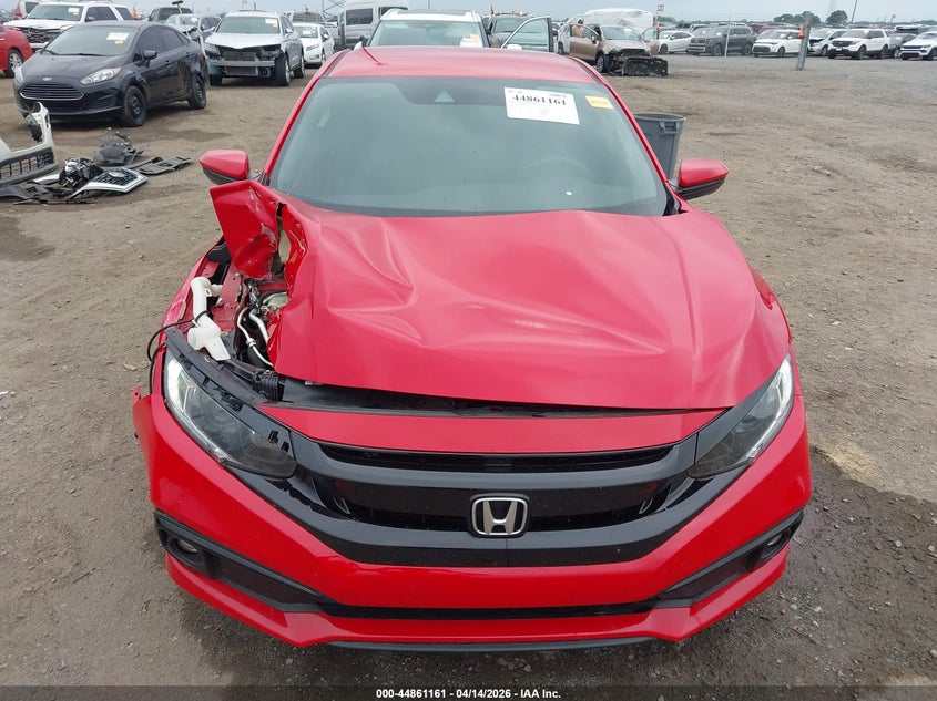 2020 Honda Civic 2.0 Sport red Lot 111044861161 Vin 2HGFC2F85LH569471