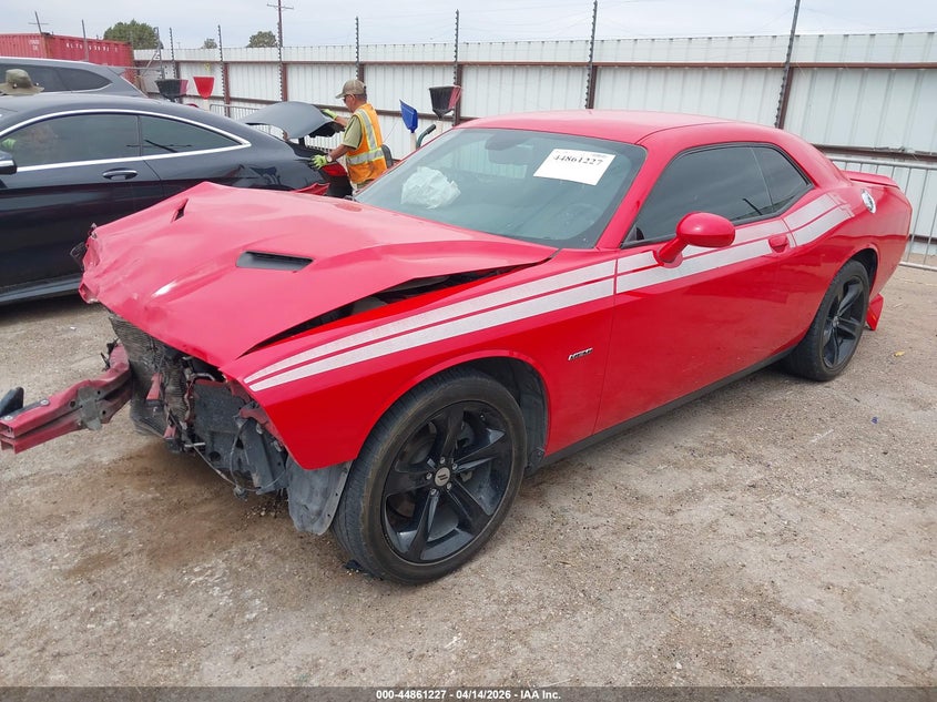 2018 Dodge Challenger 5.7 R/T red Lot 111044861227 Vin 2C3CDZBT4JH327953